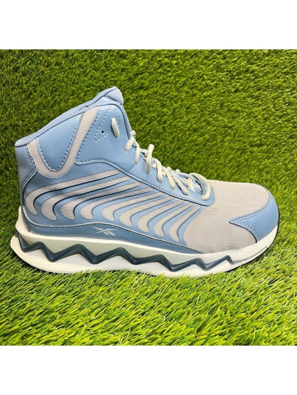 Reebok Zig Elusion Heritage Womens Size 11W Blue Gray Composite Toe Work Boots